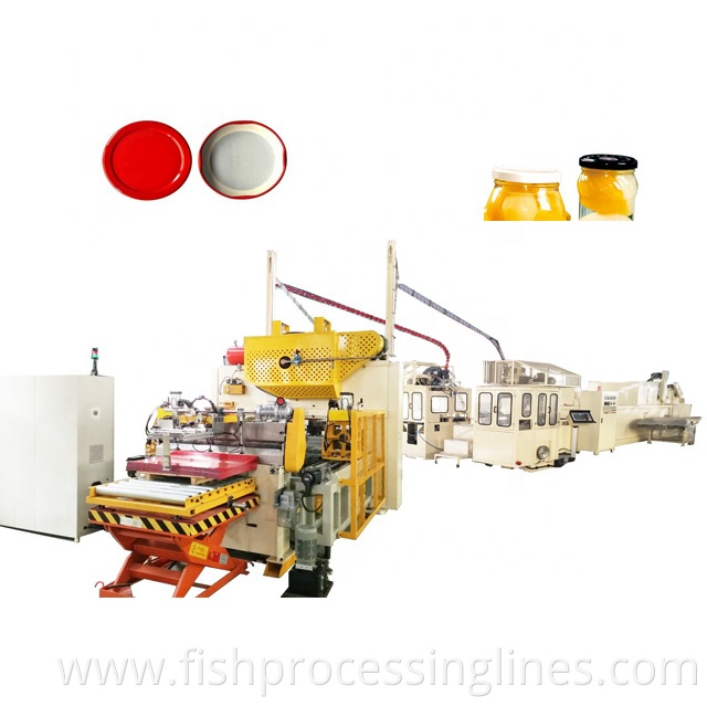 Hot sale automatic twist off cap making machine production line/ screw top lid making machine